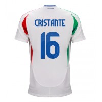 Fotballdrakt Herre Italia Bryan Cristante #16 Bortedrakt EM 2024 Kortermet